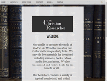 Tablet Screenshot of christianresearcher.com